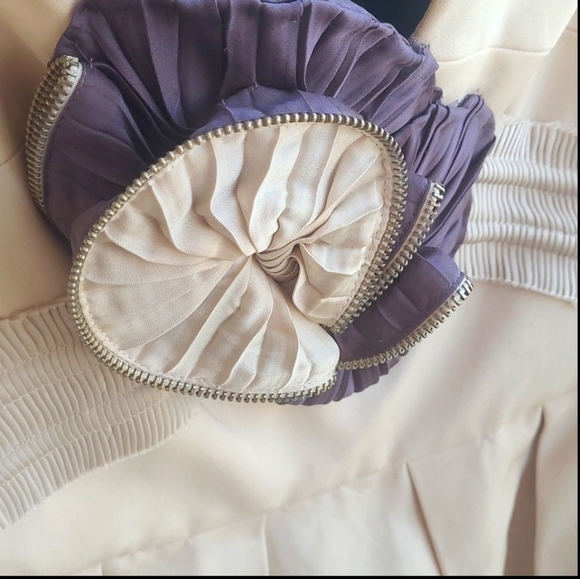 BCBG Runway Cocktail Dress (Purple&Tan) 👚 ✨️ - Picture 11 of 12